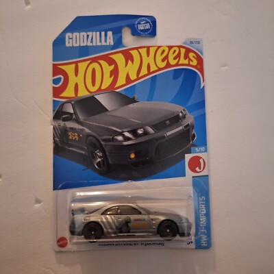Hot Wheels Nissan Skyline GT-R BCNR33 Godzilla Grey #96 Mainline 2024 Case N New-image