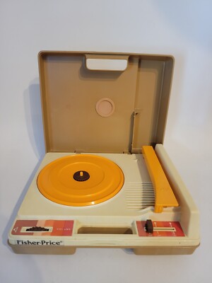1978 Fisher Price Record Player Turntable #825 Vintage Working 33 45 RPM READ-image