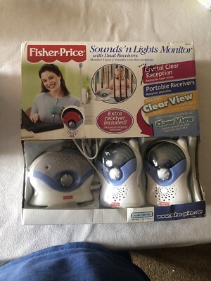 Fisher Price Sounds 'n Lights Baby Monitor Dual Two Receiver Set -image