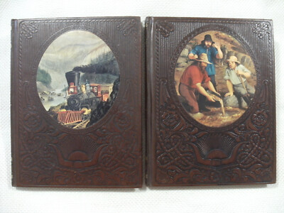 Lot of 2 Time Life Books - The Old West Series -  The Railroaders & Forty-Niners-image
