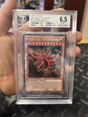 YUGIOH Slifer the Sky Dragon CT13-EN001 Secret Rare Limited BGS 6.5 PSA CGC NM-image