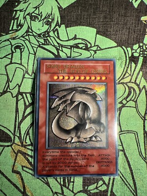 Slifer The Sky Dragon Waifu YuGiOh Prisma Foil Rare God Story Doujin Card-image