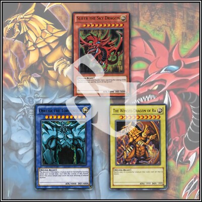 YuGiOh EGYPTIAN GODS CARDS OBELISK SLIFER RA Legendary 25th Anniversary LC01 🔥-image