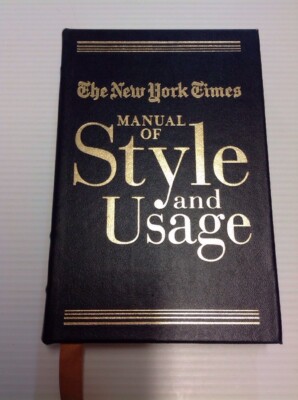 Easton Press, The New York Times Manual Of Style And Usage 2000 Genuine Leather-image