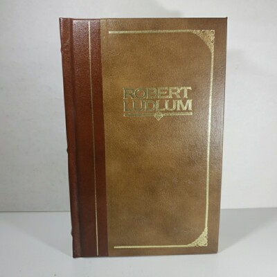 Robert Ludlum: Four Complete Novels Leather Bound Omnibus, Peerage Books 1986-image