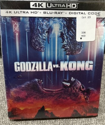 Godzilla vs. Kong Steelbook 4K UHD + Blu-Ray + Digital Code Tear In Plastic-image