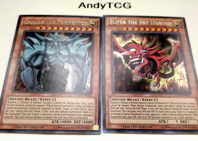 OBELISK THE TORMENTOR + SLIFER THE SKY DRAGON -  NM CT13 -EN001/EN002 -  YUGIOH -image