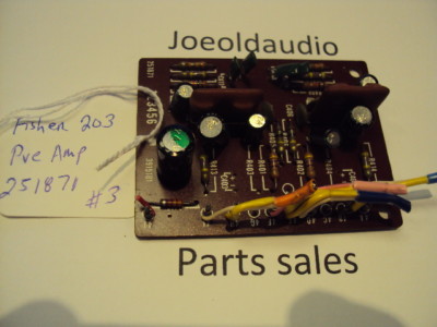 Fisher 203 Original PREAMP Board. Tested. Parting Out 203 Receiver.-image