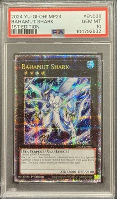 2024 PSA 10 YUGIOH MP24 25TH QC SECRET RARE BAHAMUT SHARK 💎-image