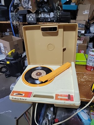 Vintage 1978 Fisher-Price Record Player Portable Phonograph - Working - 33 & 45-image