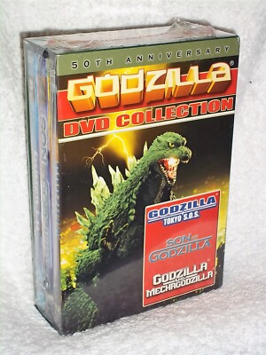Godzilla 50th Anniversary Collection (DVD, 2000 3-Disc) classic kaiju oop action-image