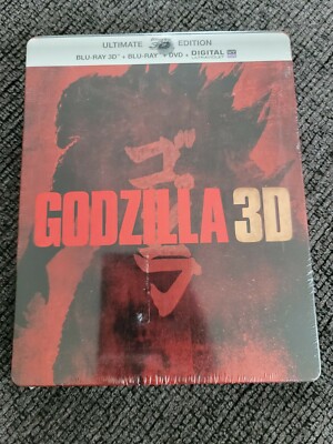 GODZILLA 3D + Blu-ray Steelbook European Region-Free Import NEW SEALED-image