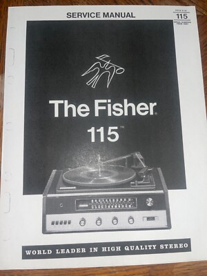 Fisher 115 Turntable Service Manual Photocopy-image