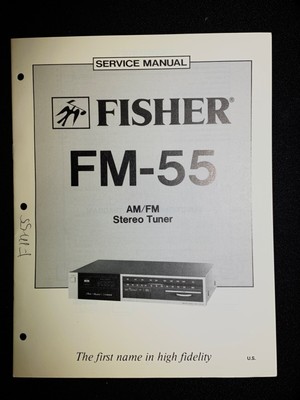 Fisher FM-55 Service AM/FM Stereo Tuner Original-image