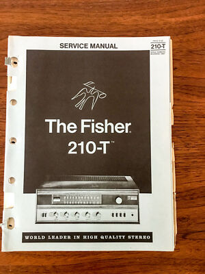 Fisher Model 210-T Receiver Service Manual *Original*-image