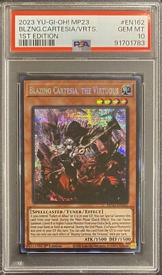 2023 PSA 10 YUGIOH DUELING HEROES MP23 1ST ED BLAZING CARTESIA THE VIRTUOUS 💫-image