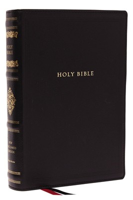 NKJV, Wide-Margin Reference Bible, Sovereign Collection, Genuine Leather, Black,-image