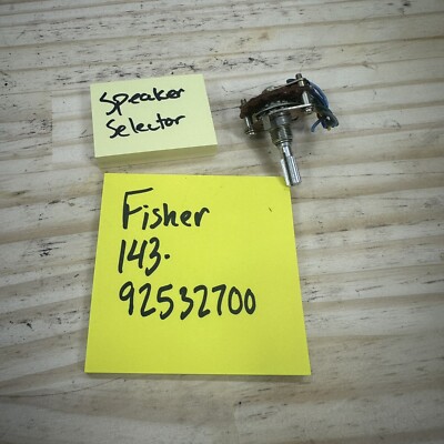 FISHER 143.92532700 Receiver Parts - Speaker Selector Switch-image
