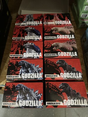 New Bandai America 3.5” Godzilla 65th Anniv. Unopened Case. New. G6-image