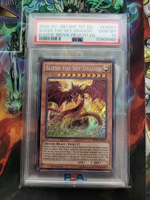 Slifer the Sky Dragon Yugioh 2020 MVP1-ENS57 Secret Rare 1st Edition PSA 10-image