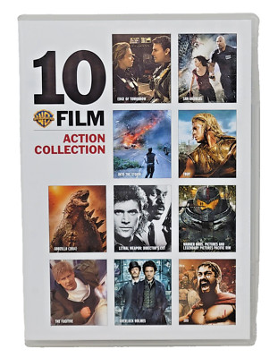 WB 10-Film Action Collection (DVD) Edge of Tommorrow, Godzilla, Troy,  + 7 more!-image