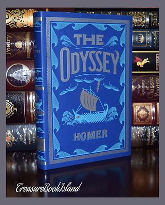 Odyssey by Homer Brand New Soft Leather Bound Ribbon Marker Collectible Gift-image