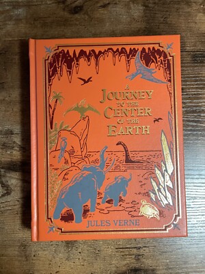 B&N Leatherbound Journey to the Center of the Earth (w/ gold sprayed edges)-image