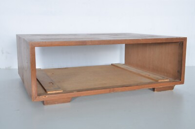 Vintage Stereo Wood Cabinet Unknown Brand Possibly Marantz Sansui Fisher Nice-image