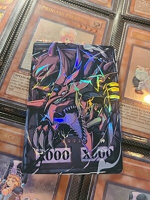 Slifer The Sky Dragon Egyptian God Cards ACG Card Holo Anime Yugioh Alt Art Rare-image