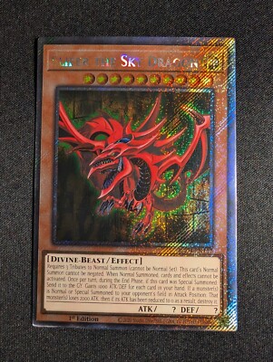 Yugioh - Slifer the Sky Dragon RA04-EN117 1st Edition Platinum Secret Rare NM-image