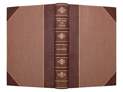 The Age of Fable by Thomas Bulfinch, 1942, Signed Custom Harcourt Binding-image