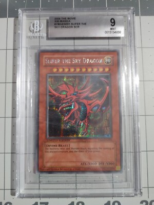 Yugioh PSA 9 MINT Slifer the Sky Dragon YMA-EN001 Secret Rare BGS 9-image