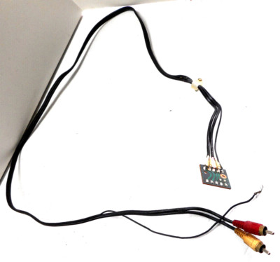 FISHER MT-6335 TURNTABLE - PHONO AUDIO RCA CABLES W/GROUND WIRE - PARTING OUT-image