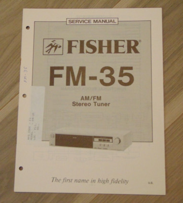 Fisher FM-35  Service Manual AM/FM Stereo Tuner-image