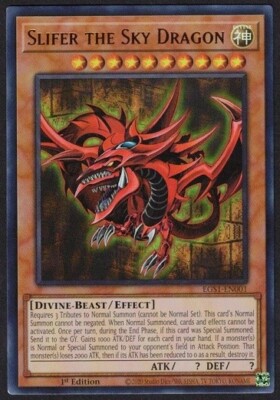 Yugioh Slifer the Sky Dragon EGS1-EN001 Ultra Rare 1st Ed - NM-image
