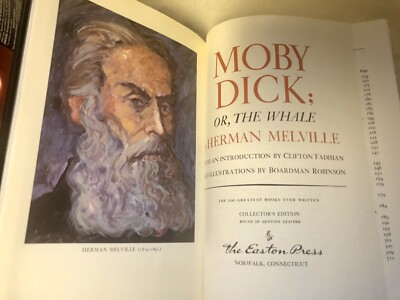 Moby Dick or The Whale, Limited Collector’s edition, Leatherbound Easton Press,-image