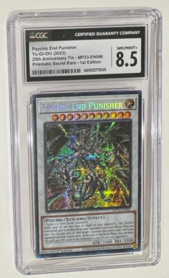 Yugioh Psychic End Punisher MP23-EN086 CGC Graded 8.5 Mint Holo Prismatic Secret-image