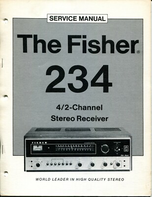 Vintage Fisher Model 234 4/2 Channel Stereo Receiver Service Manual-image