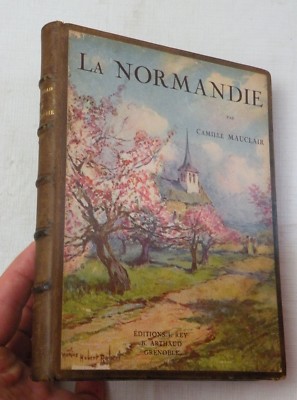1926, La Normandie by Camille Mauclair, Editions J Rey French PUBLISHER LEATHER -image