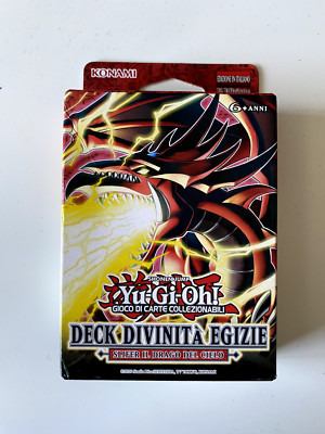 Yu Gi Oh! TCG Egyptian God Deck Slifer the Sky Dragon Card Pack UNOPENED Italian-image
