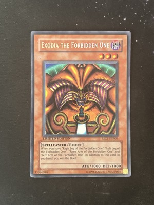 Yu-Gi-Oh! SECRET RARE HOLO CARD EXODIA THE FORBIDDEN ONE MC1-EN001 LP/NM-image