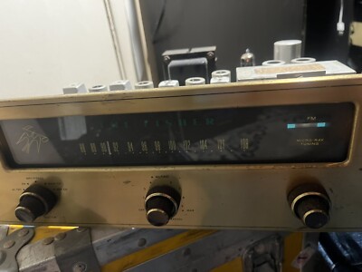 Vintage The Fisher FM -100 Stereo Tube Tuner  - For Parts Or Repair-image
