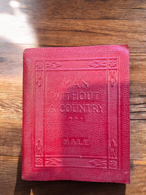 Antique Miniature Book - Man Without a Country by Hale - Red Leather, Little Lux-image