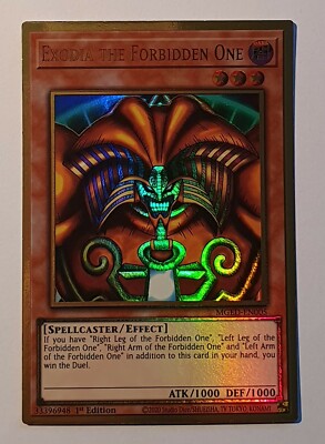 Yugioh Exodia the Forbidden One MGED-EN005 Premium Gold Rare 1st Edition Mint-image