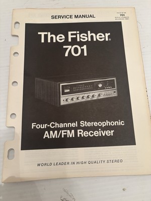 THE Fisher 701  AM/FM STEREO Receiver Service Manual *Original*-image