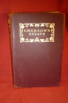 1926 EMERSON'S ESSAYS RALPH WALDO EMERSON  1st & 2nd SERIES IN ONE VOLUME -image