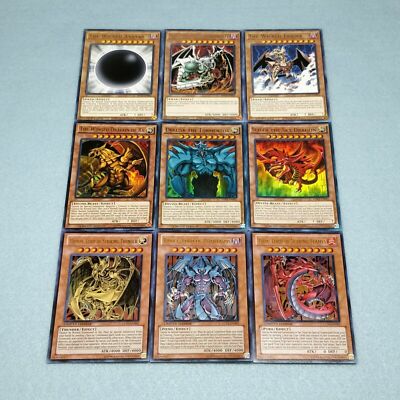 Yugioh Egyptian God + Sacred Beasts + Wicked God 9 Card Set Sli + *Hot* + Bonus!-image