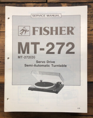 Fisher MT-272 Record Player / Turntable  Service Manual *Original*-image