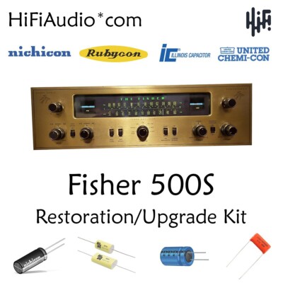 Fisher 500S restoration recap repair service rebuild kit fix filter capacitor-image