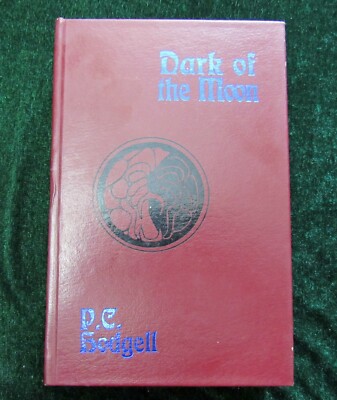 P.C. Hodgell Leather Bound Dark of The Moon.  Signed by Author-image